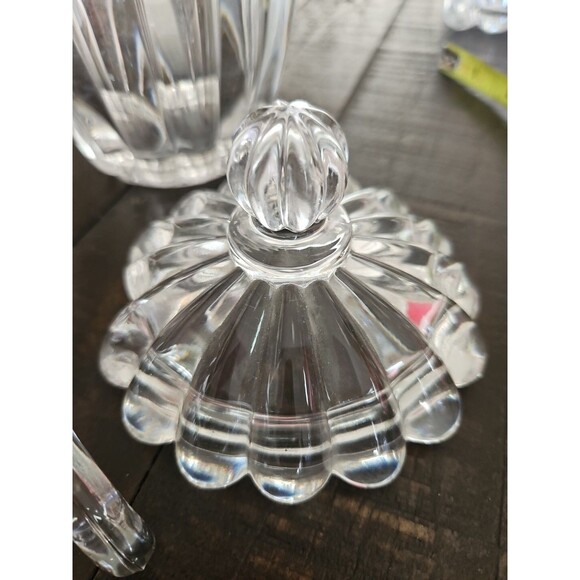 Vintage Heisey Crystolite Sugar Bowl UV Reactive Manganese Glass - Picture 5 of 6